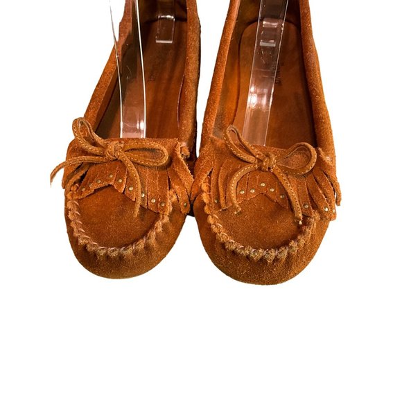 Minnetonka Brown Moccasins Men’s 8 Women’s 10 Loafers Slippers - Picture 6 of 9